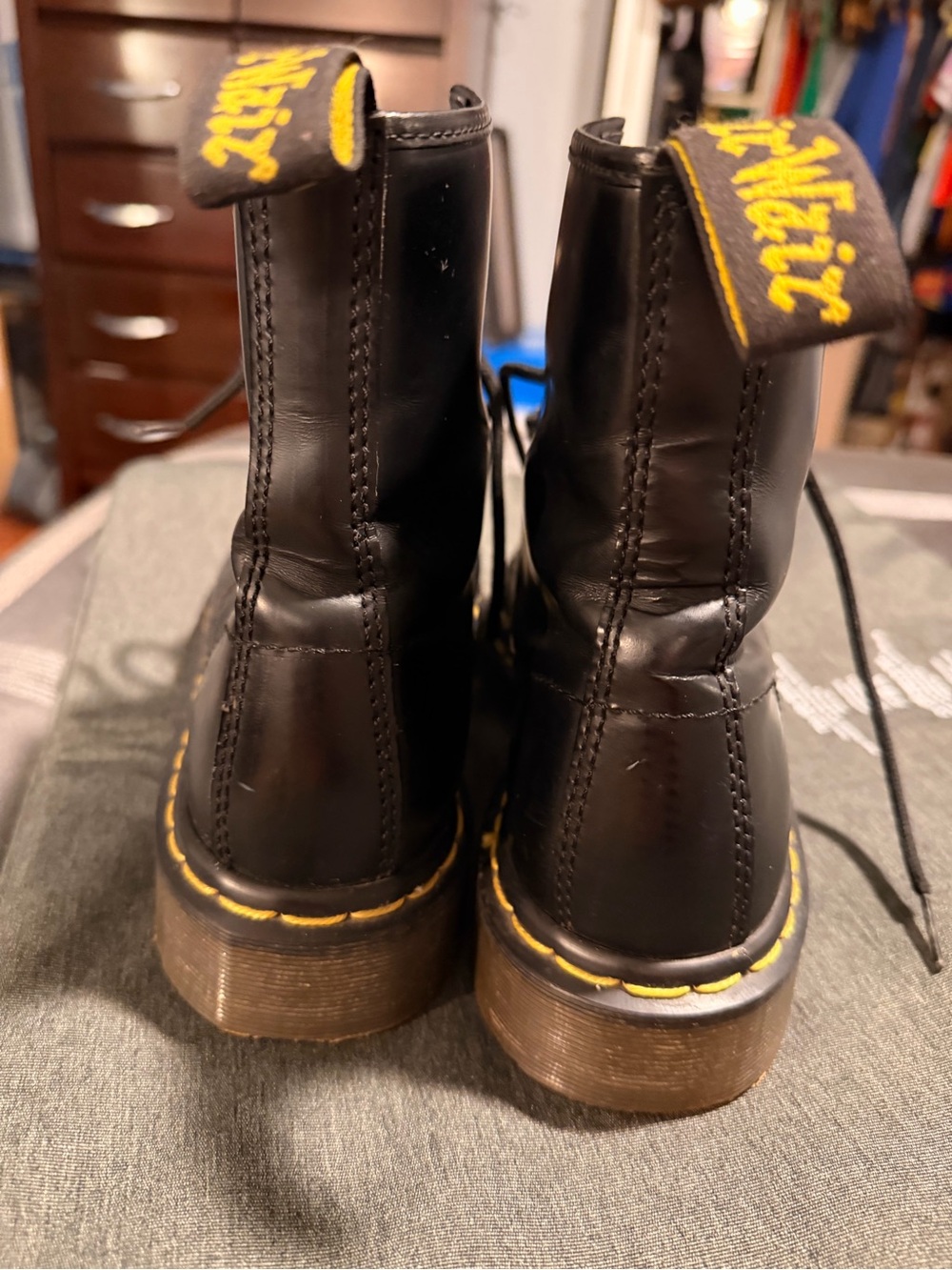 Dr. Martens Made in England Black Leather boots - Picture 9 of 14